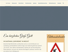 Tablet Screenshot of krone-weicht.de